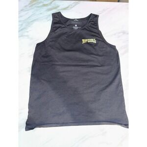 Rip Curl Mens Standard Fit Black Graphic Tank Top Shred Till Dead Surfing Large